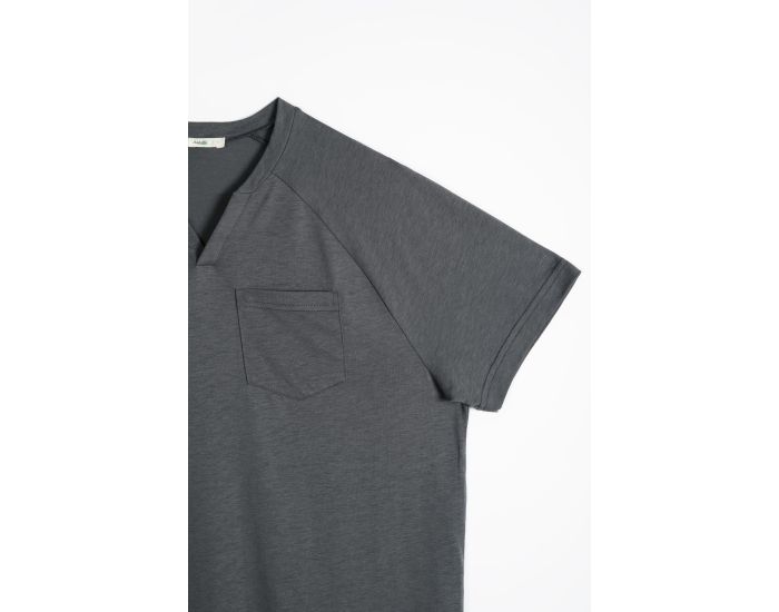 KADOLIS Haut de Pyjama -  Homme  - en Coton Bio et TENCEL -  Sonora -  Gris (6)