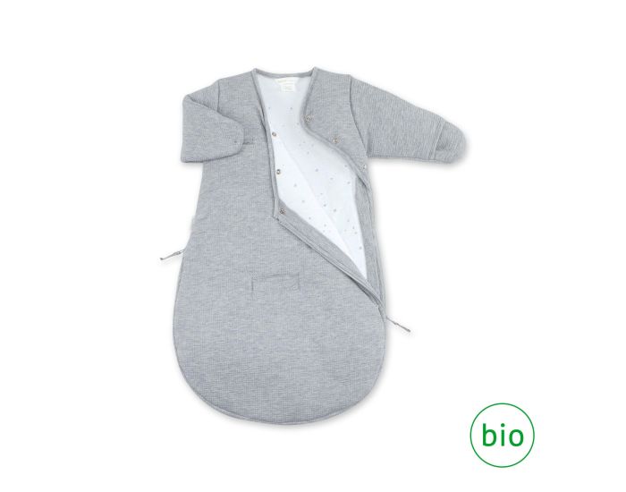 BEMINI Gigoteuse avec Moufles Pady Waffle Jersey - Bio - Hiver - Tog 2.5 - 1 � 4 Mois  (1)