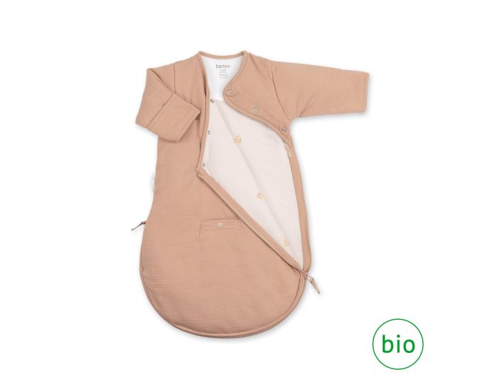 BEMINI Gigoteuse avec Moufles Pady Waffle Jersey - Bio - Hiver - Tog 2.5 - 1 � 4 Mois  (11)