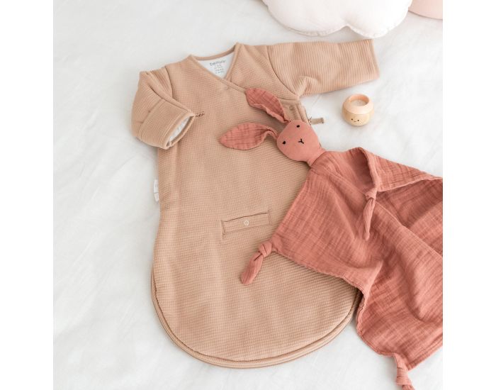 BEMINI Gigoteuse avec Moufles Pady Waffle Jersey - Bio - Hiver - Tog 2.5 - 1 � 4 Mois  (13)