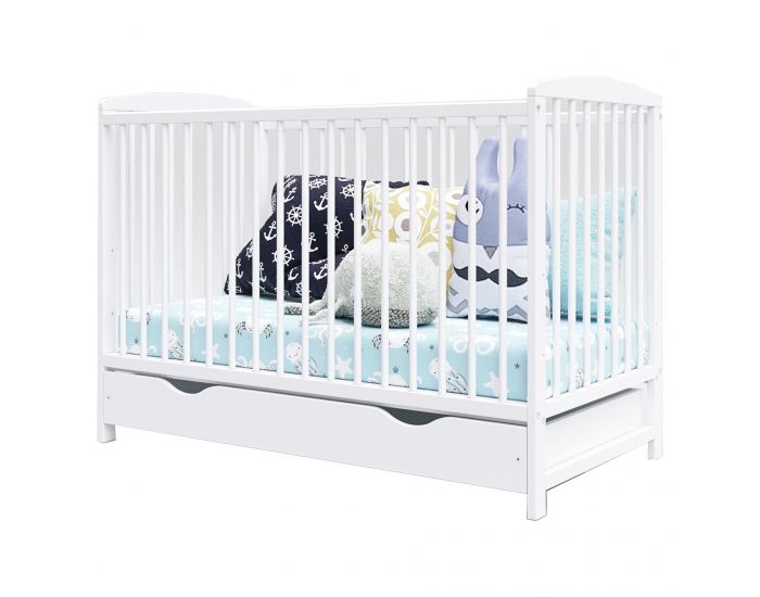 PREMIERS MOMENTS - Lit B�b� Evolutif avec Tiroir - Nina - 120x60 cm (1)