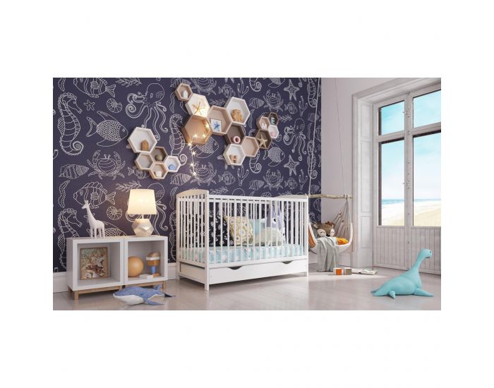 PREMIERS MOMENTS - Lit B�b� Evolutif avec Tiroir - Nina - 120x60 cm (2)