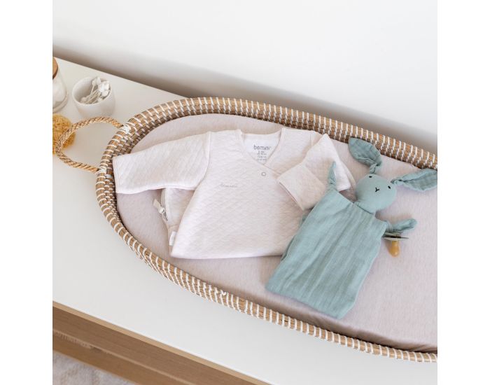 BEMINI Gigoteuse avec Moufles - Quilted Jersey - Tog 1.5 - 0 � 1 Mois  Grey mix (1)