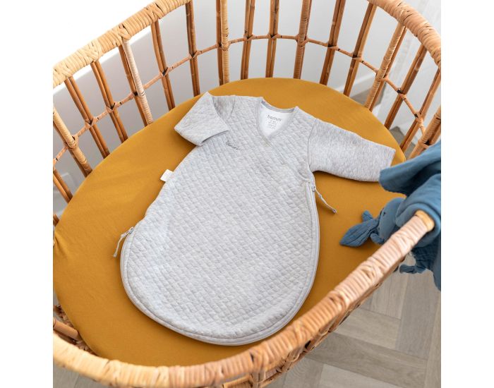 BEMINI Gigoteuse avec Moufles - Quilted Jersey - Tog 1.5 - 0 � 1 Mois  Grey mix (9)