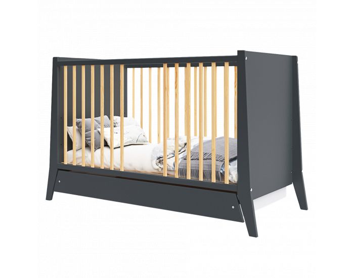 PREMIERS MOMENTS - Lit B�b� Evolutif avec Tiroir - Zo� - 120x60 cm (2)