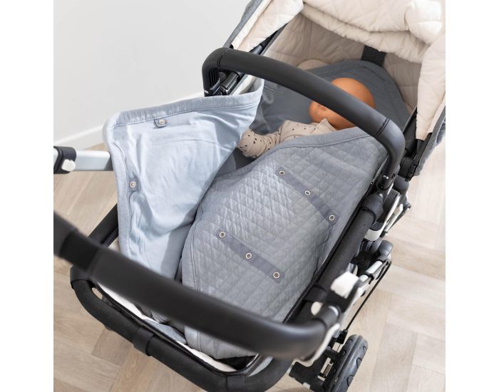 BEMINI Nid d'Ange BISIDE - Quilted + Jersey - 0 � 12 mois (48)