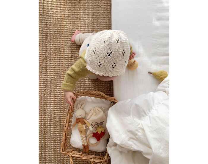 PATTI OSLO Anneau de Dentition en Crochet - Fraise (3)