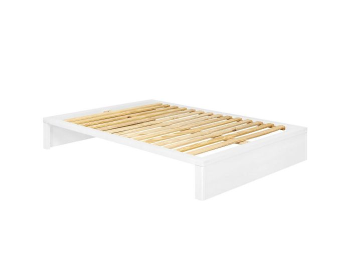 AKITEN RETAIL Pack Lit avec Tiroir et Matelas - Gaston - Blanc et Htre (1)