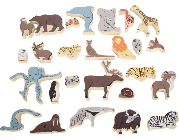 SMALL FOOT COMPANY - Puzzle - de Lettres Animaux - Ds 3 ans (1)