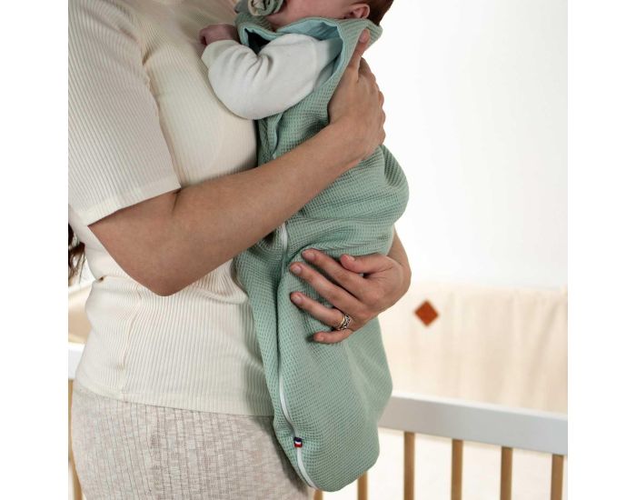 SEVIRA KIDS - Gigoteuse - Et - en Nid d'Abeille - Gris Clair - Tog 0,5  (3)