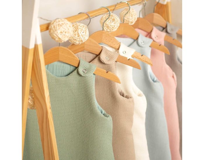 SEVIRA KIDS - Gigoteuse - Et - en Nid d'Abeille - Gris Clair - Tog 0,5  (7)