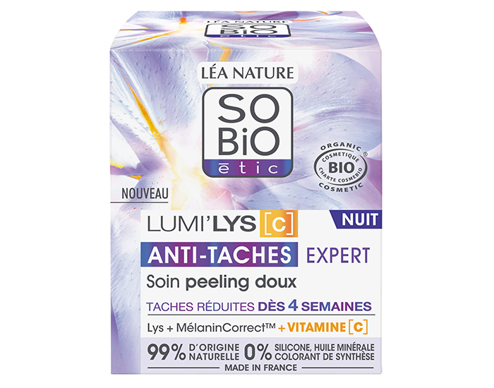 SO'BIO ETIC Soin Nuit Peeling Doux - Lumi'lys [C] - 50 ml (1)