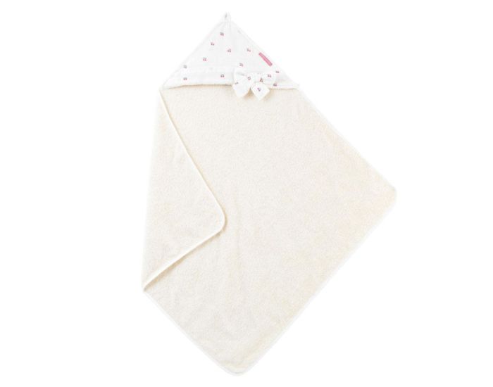 LITTLE CREVETTE Cape de Bain B�b� - Cerise  (2)