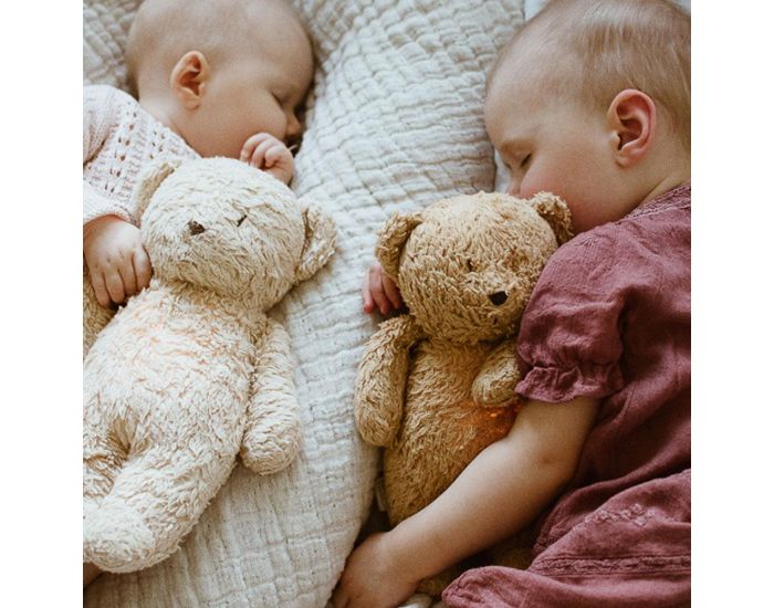 MOONIE Peluche Veilleuse Musicale - Ourson Sable (3)