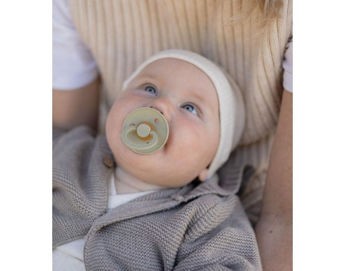 BIBS Lot de 2 Sucettes Caoutchouc - T�tines Anatomique - Naturel Colour - Sauge Kaki - Taille 2 (2)