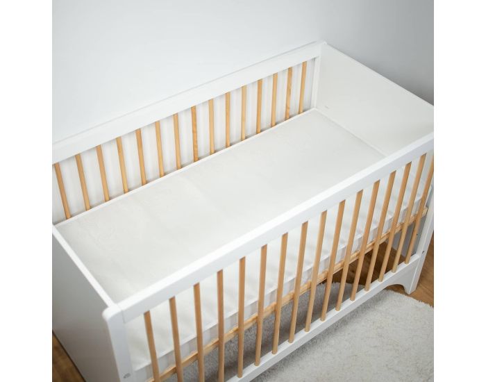 SEVIRA KIDS Matelas B�b� D�houssable Double Face - Naturaform - Blanc Tissu 100% polyester trait� anti-acariens et antibact�rien (2)