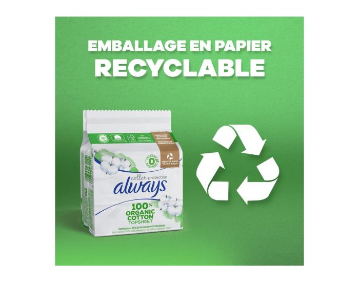 ALWAYS 4 x 9 Serviettes Hygi�niques Cotton Protection - Long (3)