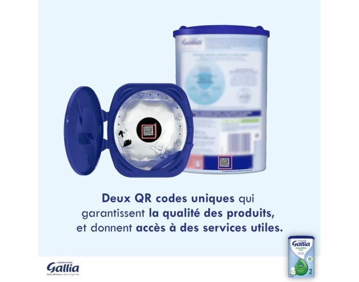 GALLIA 3 Bo�tes de Lait en Poudre - Calisma 2 Bio (3 x 800 g) - De 6 � 12 Mois (3)