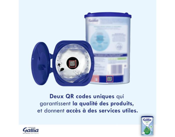 GALLIA 3 Botes de Lait en Poudre - Calisma 1 Bio (3 x 800 g) - De 0  6 Mois (2)