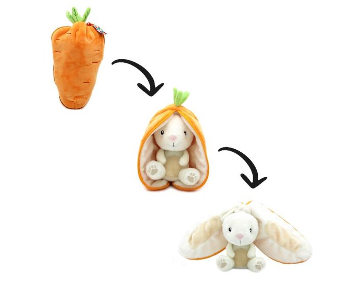 LES D�GLINGOS Peluche Flipetz - Lapin Carotte - D�s 12 mois (1)