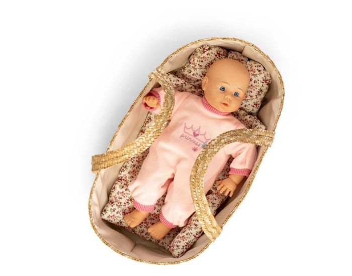 BYASTRUP Couffin en Osier Tress� pour Poup�e 50 cm - D�s 3 ans (1)