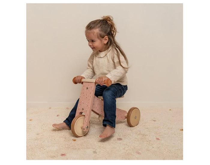 LITTLE DUTCH Tricycle en Bois - Rose - D�s 12 mois (2)