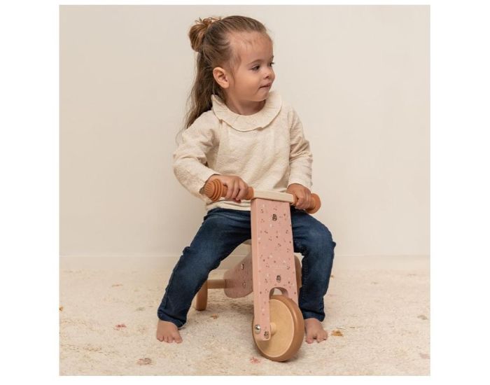 LITTLE DUTCH Tricycle en Bois - Rose - D�s 12 mois (3)