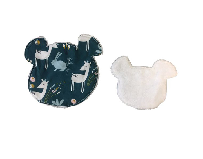 CAP BAMBOU Lot de 2 Lingettes Nettoyantes Panda Grand modle  (1)
