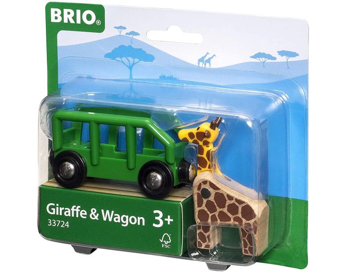 BRIO Wagon - Transporteur de Girafe - Ds 3 ans  (1)