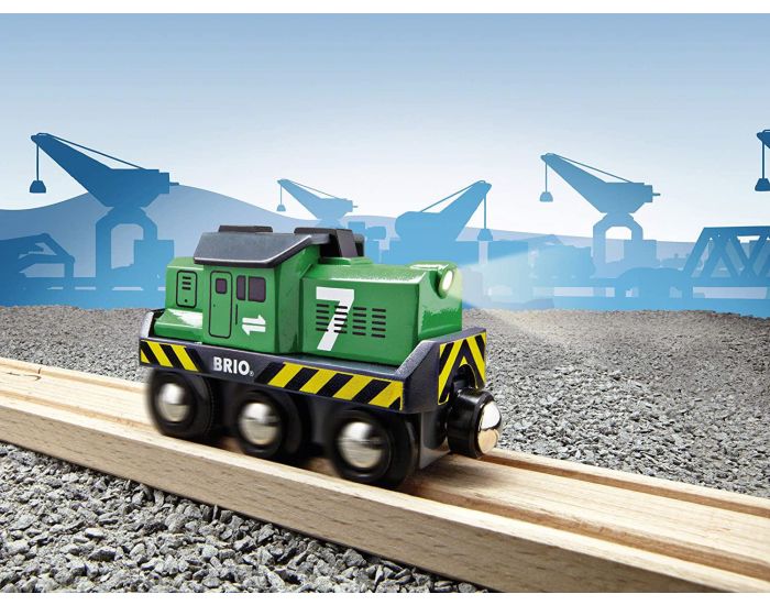 BRIO Locomotive de Fret  Pile - Vert - Ds 3 ans (2)