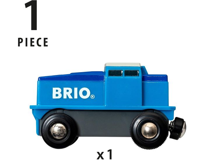 BRIO Locomotive de Fret  Pile - Bleu - Ds 3 ans (3)