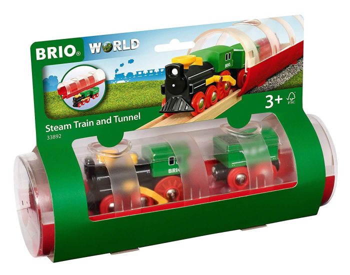 BRIO Train  Vapeur et Tunnel - Ds 3 ans  (2)
