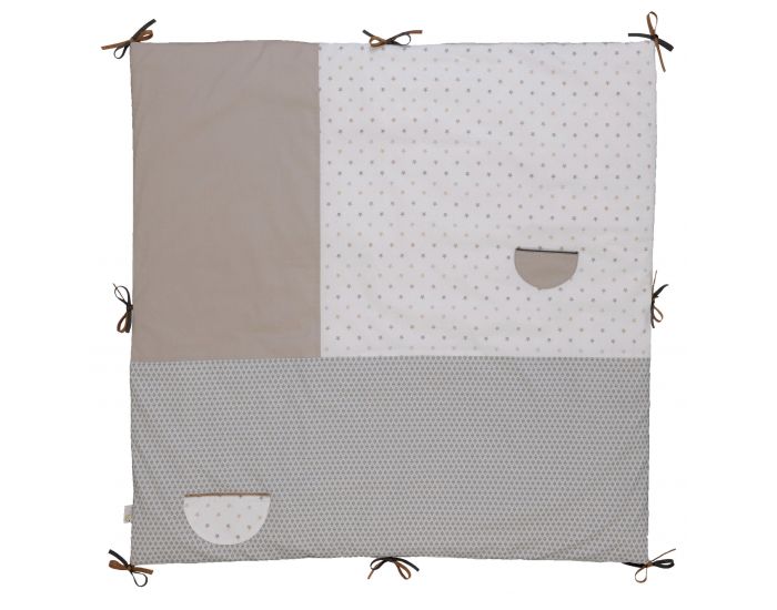 P'TIT BASILE Tapis d'Eveil - Fond de Parc 100x100 cm - Little Sweet dreams (1)