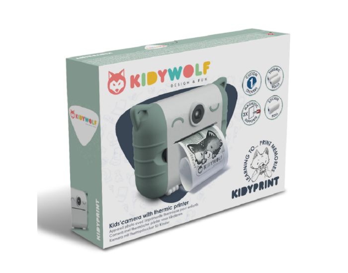 KIDYWOLF Kidyprint Appareil photo instantan� vert (2)