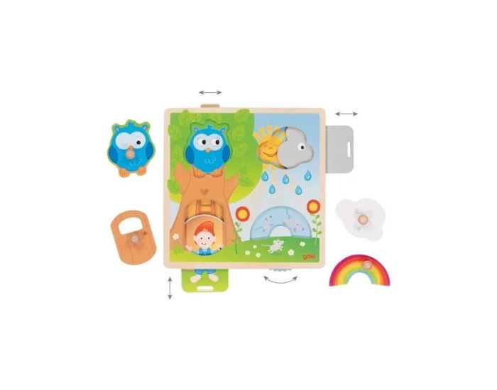 GOKI Puzzle avec Images Cach�es - Hibou - D�s 12 mois  (1)