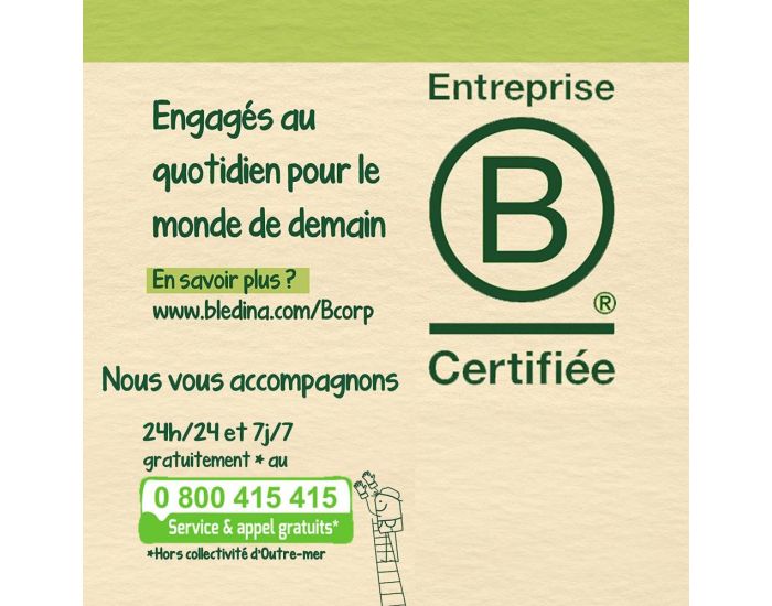 BLEDINA Les Rcoltes Bio - x8 Midi/Soir - Ds 12 mois (1)