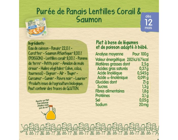 BLEDINA Les Rcoltes Bio - x8 Midi/Soir - Ds 12 mois (3)