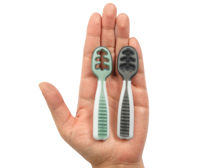 NUM NUM Lot 2 Pr-Cuillres Gris et Vert (2)