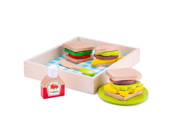 NEW CLASSIC TOYS Set de Sandwich  Prparer - Ds 24 mois (1)