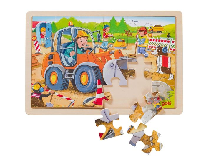 GOKI Puzzle Chantier - 24 Pi�ces - D�s 3 ans (1)