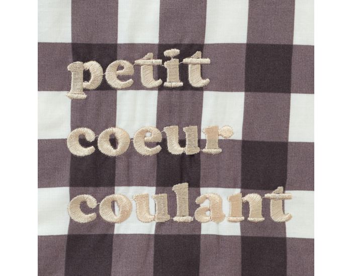 LITTLE CREVETTE Bavoir Elastiqu - Petit Coeur Coulant (1)