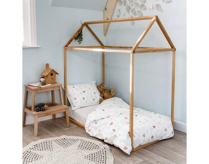 LITTLE CREVETTE Parure de Lit B�b� Taie et Housse de Couette - Dream Forest - 100�140 cm (1)