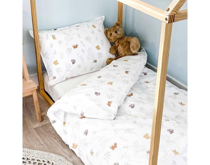 LITTLE CREVETTE Parure de Lit B�b� Taie et Housse de Couette - Dream Forest - 100�140 cm (2)