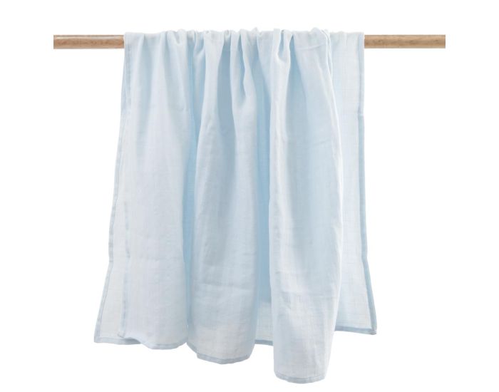 LITTLE CREVETTE Maxi-Lange B�b� Uni - Bleu Glacier (3)