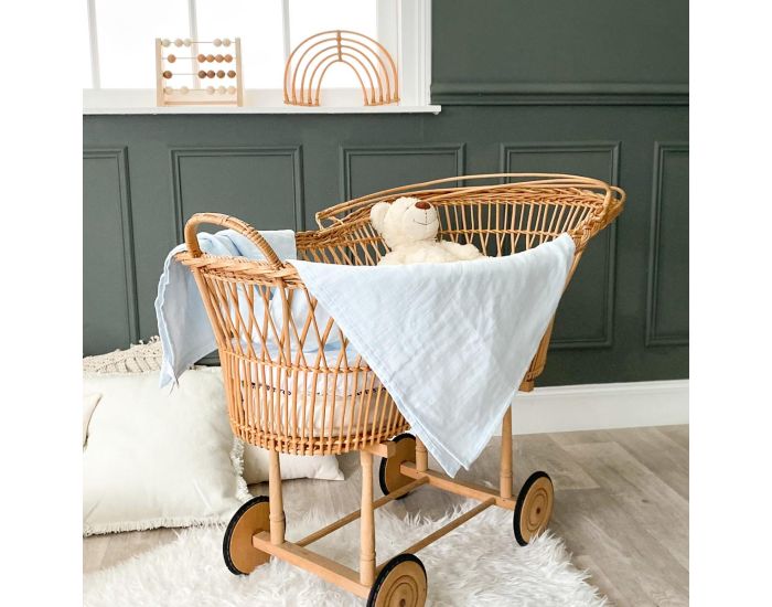 LITTLE CREVETTE Maxi-Lange B�b� Uni - Bleu Glacier (1)