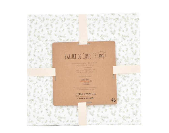 LITTLE CREVETTE Parure de Lit B�b� - Taie et Housse de Couette - Petit Buis - 100x140 cm (3)