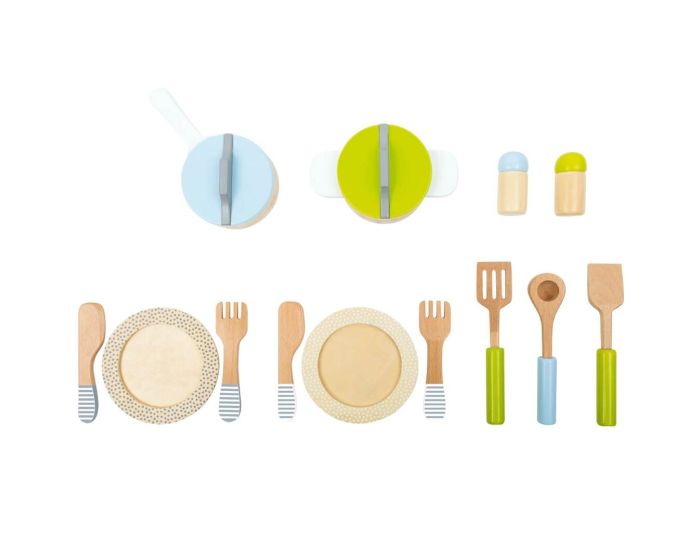 SMALL FOOT Couverts et Casseroles en Bois - D�s 2 ans (2)