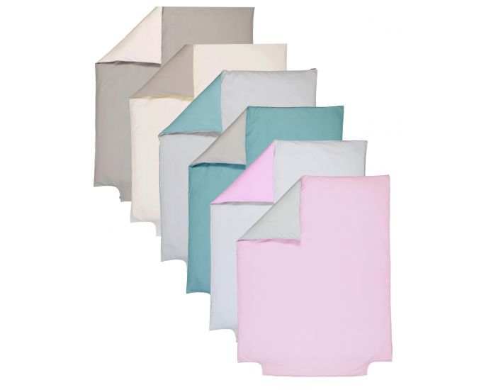 P'TIT BASILE Housse de couette 120x150 cm - Bicolore (1)