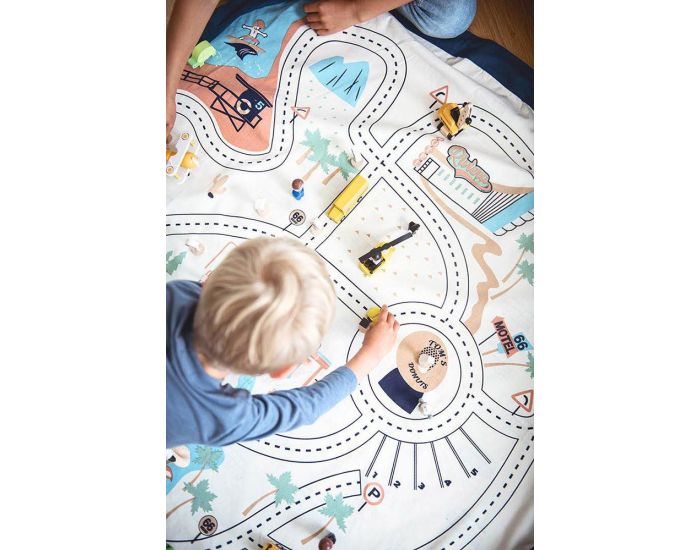 PLAY & GO Tapis et Sac de Rangement - L.A. ROADMAP  (2)