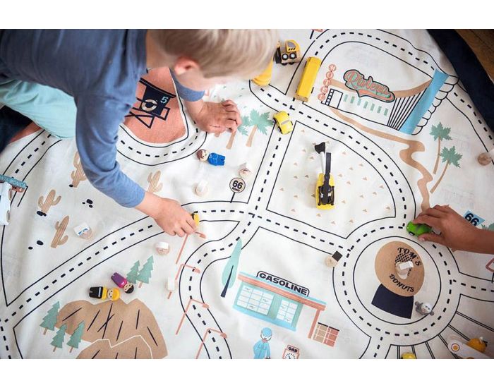 PLAY & GO Tapis et Sac de Rangement - L.A. ROADMAP  (3)